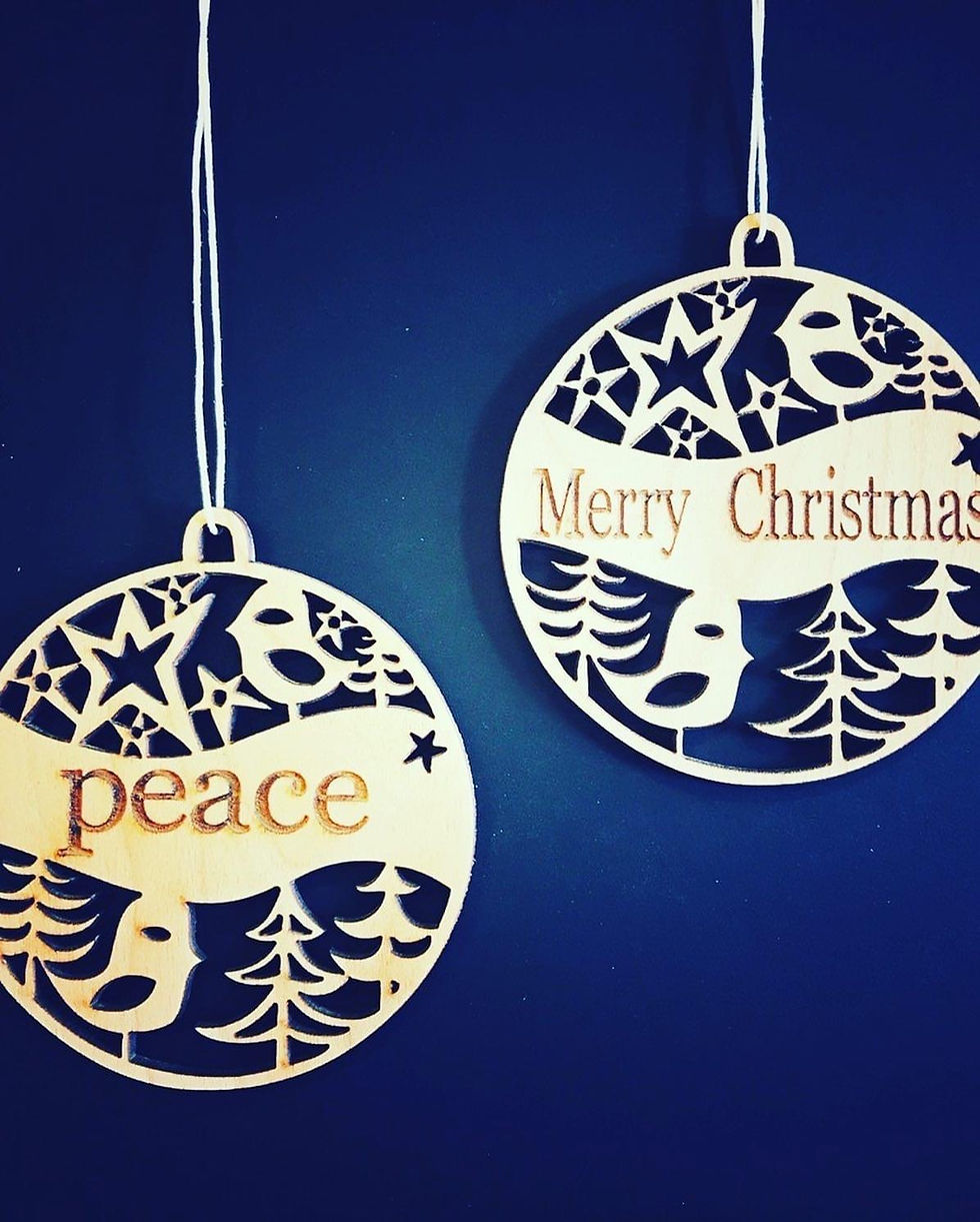 Thumbnail: Personalised Christmas woodcuts