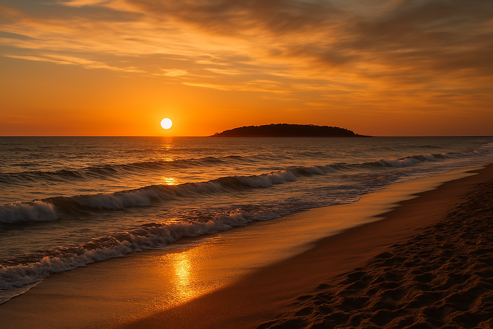 Puesta de sol en Punta del Este