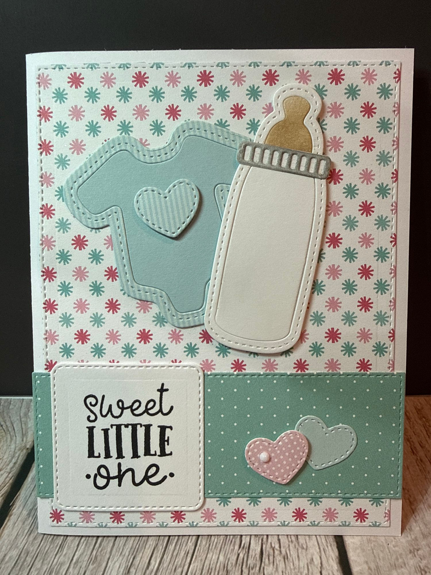 Baby - Onesie Bottle - Teal