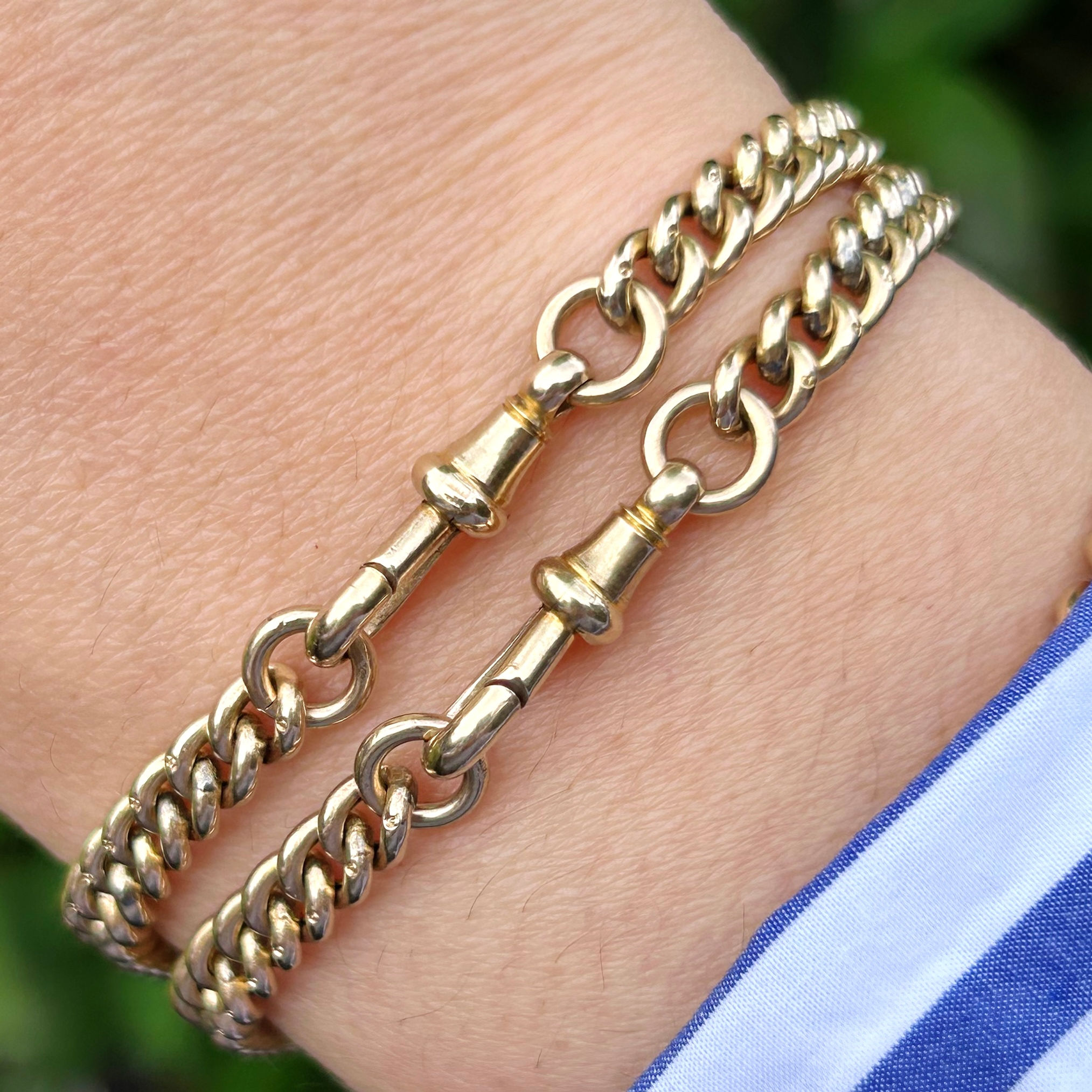 Chunky Victorian bracelet with dog clip