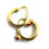 Thumbnail: Small 18 carat and coral hoops