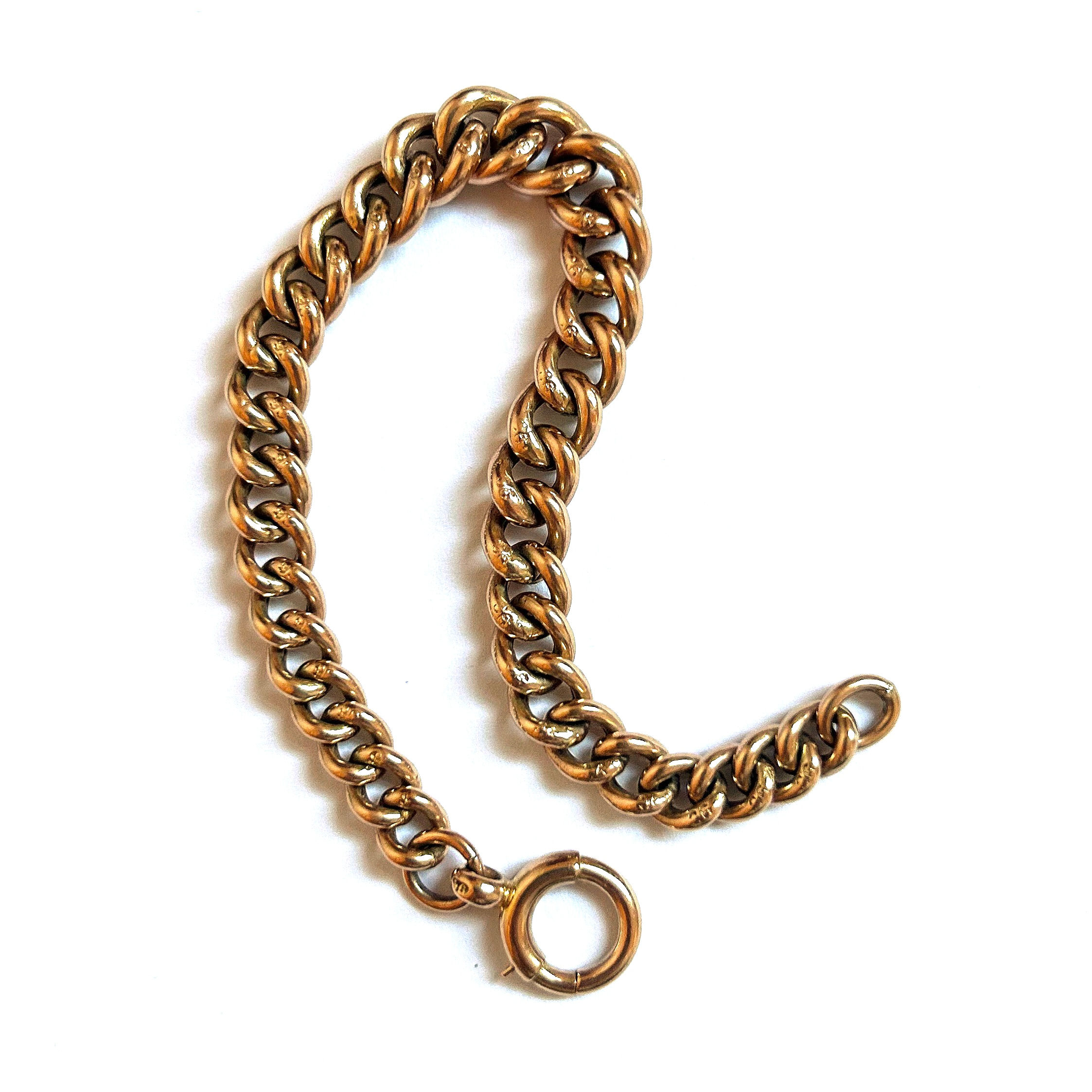 Super gorgeous chunky curb bracelet with bolt clasp