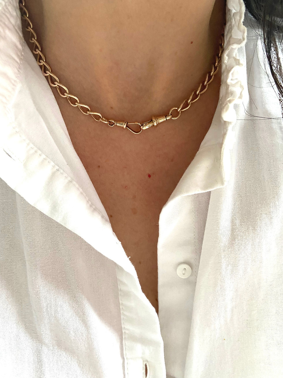 Thumbnail: Antique double Albert chain 