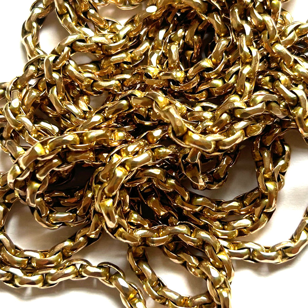 Thumbnail: Gorgeous guard chain with dog clip