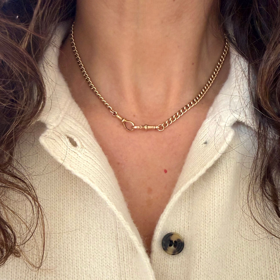 Thumbnail: Lightweight double Albert chain 15.1"