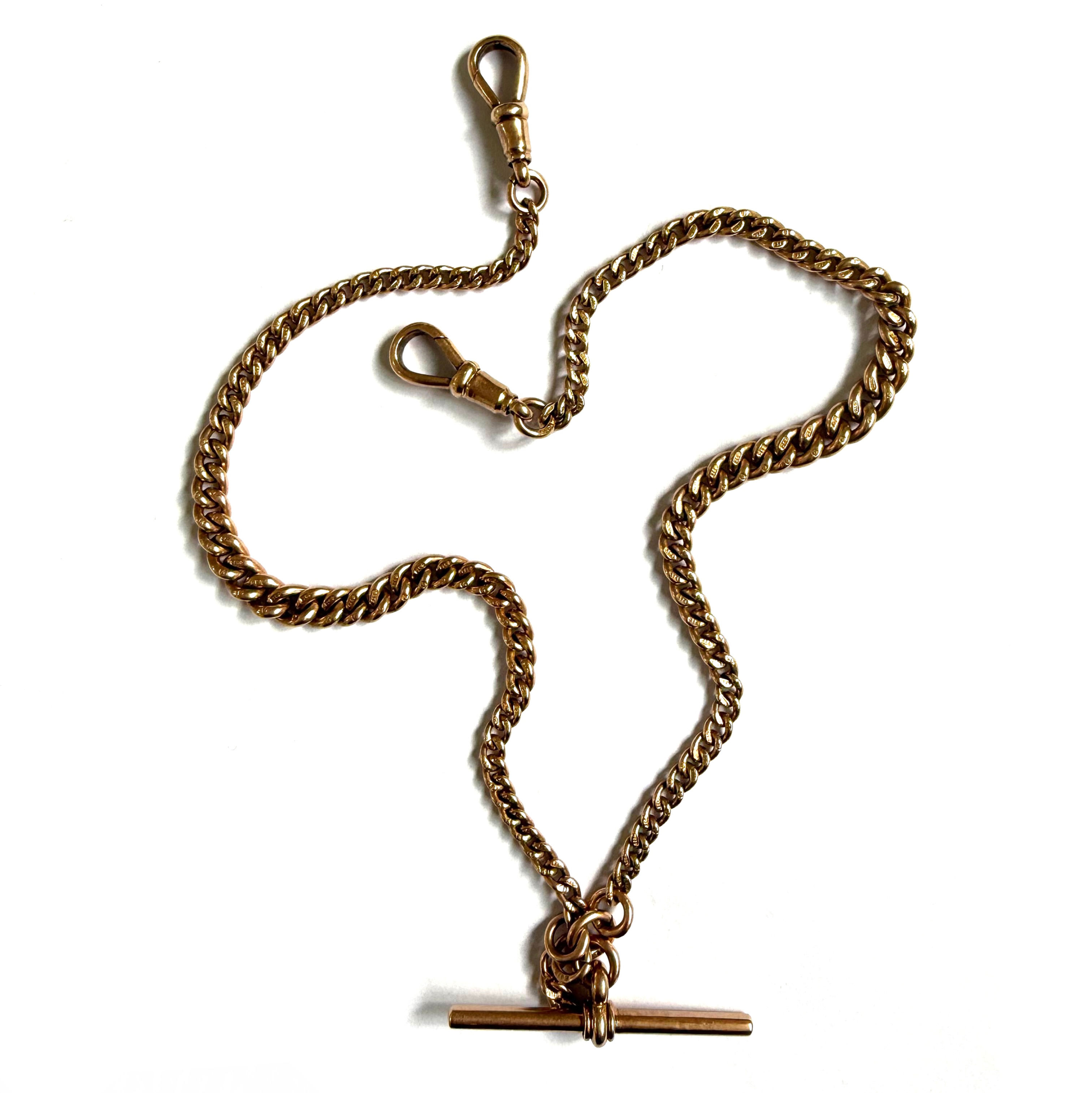 Victorian graduated double Albert chain