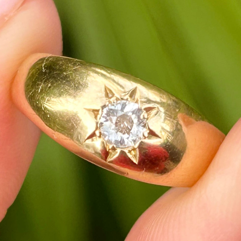 Thumbnail: Antique diamond starburst ring -1897