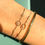 Thumbnail: Dainty diamond target bracelet
