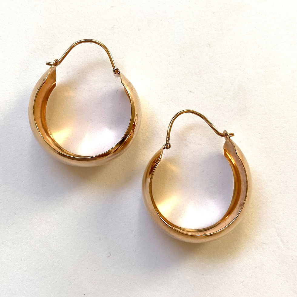 Thumbnail: Wide vintage hoops