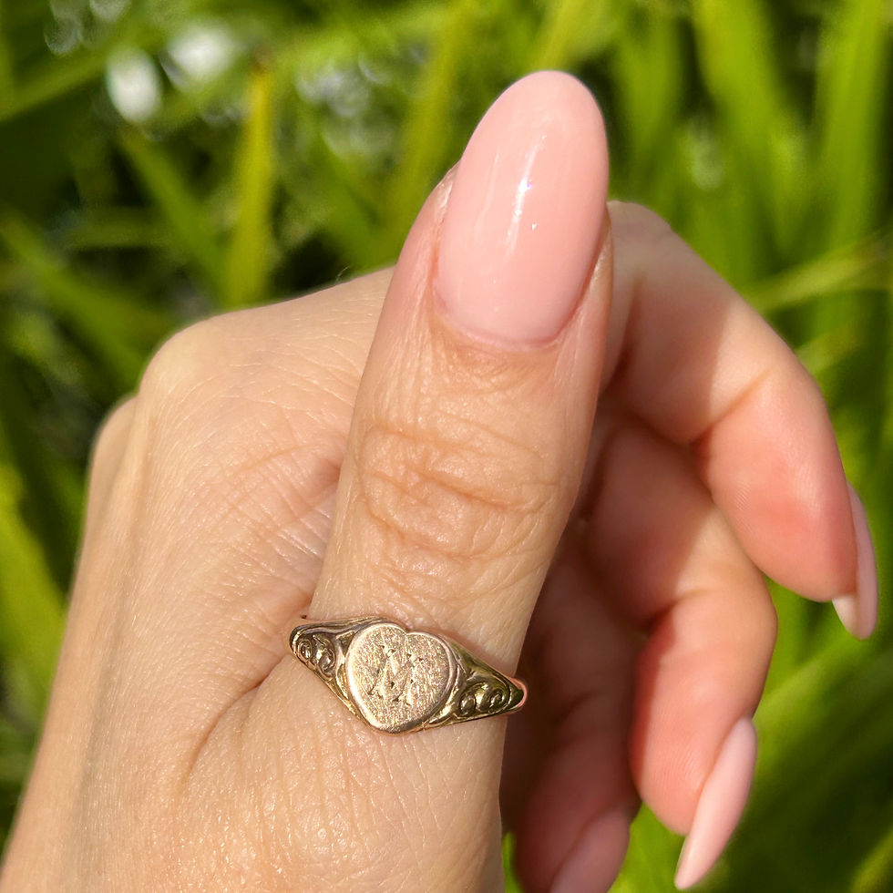 Thumbnail: Chester 1921 'M' signet ring