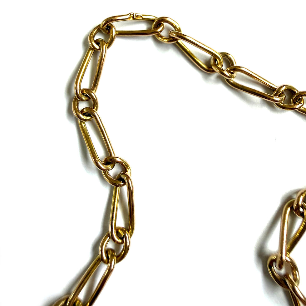 Thumbnail: Beautiful antique long and short bracelet 7.25"