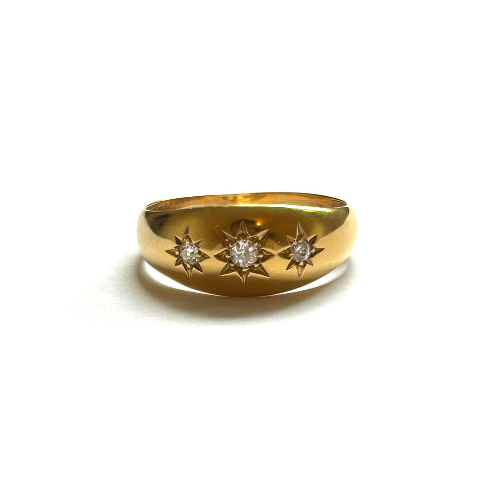 Thumbnail: Antique diamond starburst ring - Chester 1914