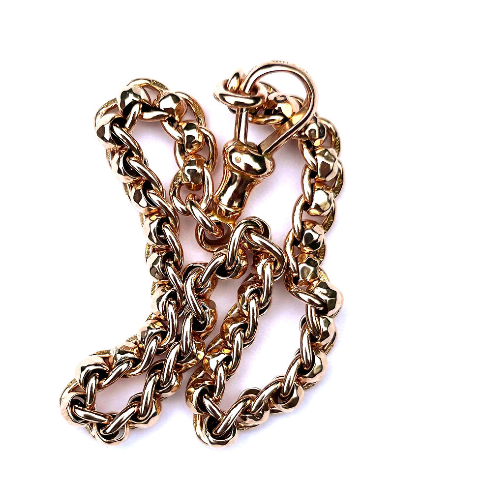 Thumbnail: Gorgeous antique rollerball bracelet