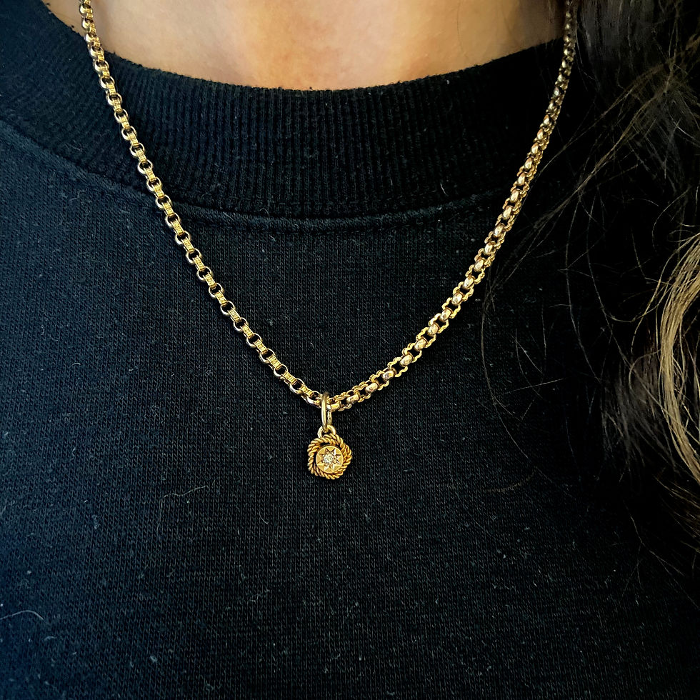 Thumbnail: Tiny Victorian diamond pendant