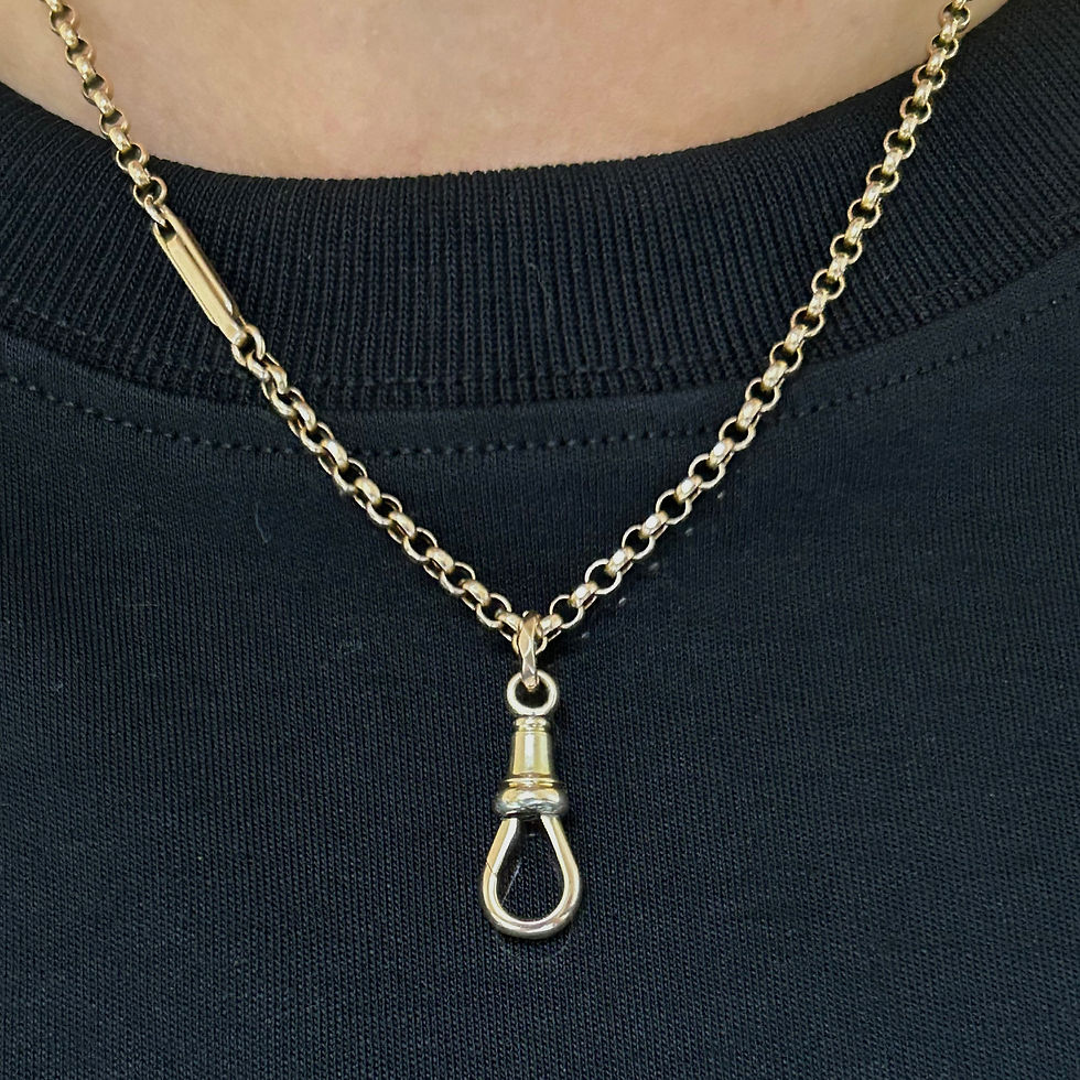 Thumbnail: Large antique dog clip