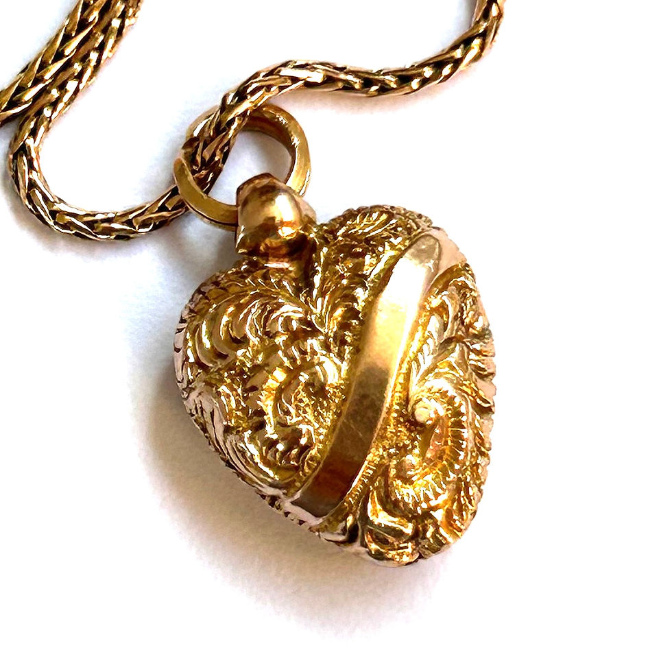 Thumbnail: Heavily chased Victorian puffy heart