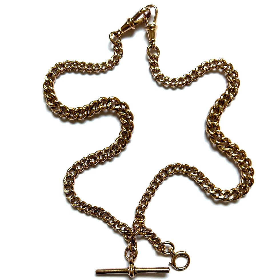 Thumbnail: Superb antique double Albert chain 