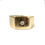Thumbnail: Chunky signet ring with flush set diamond