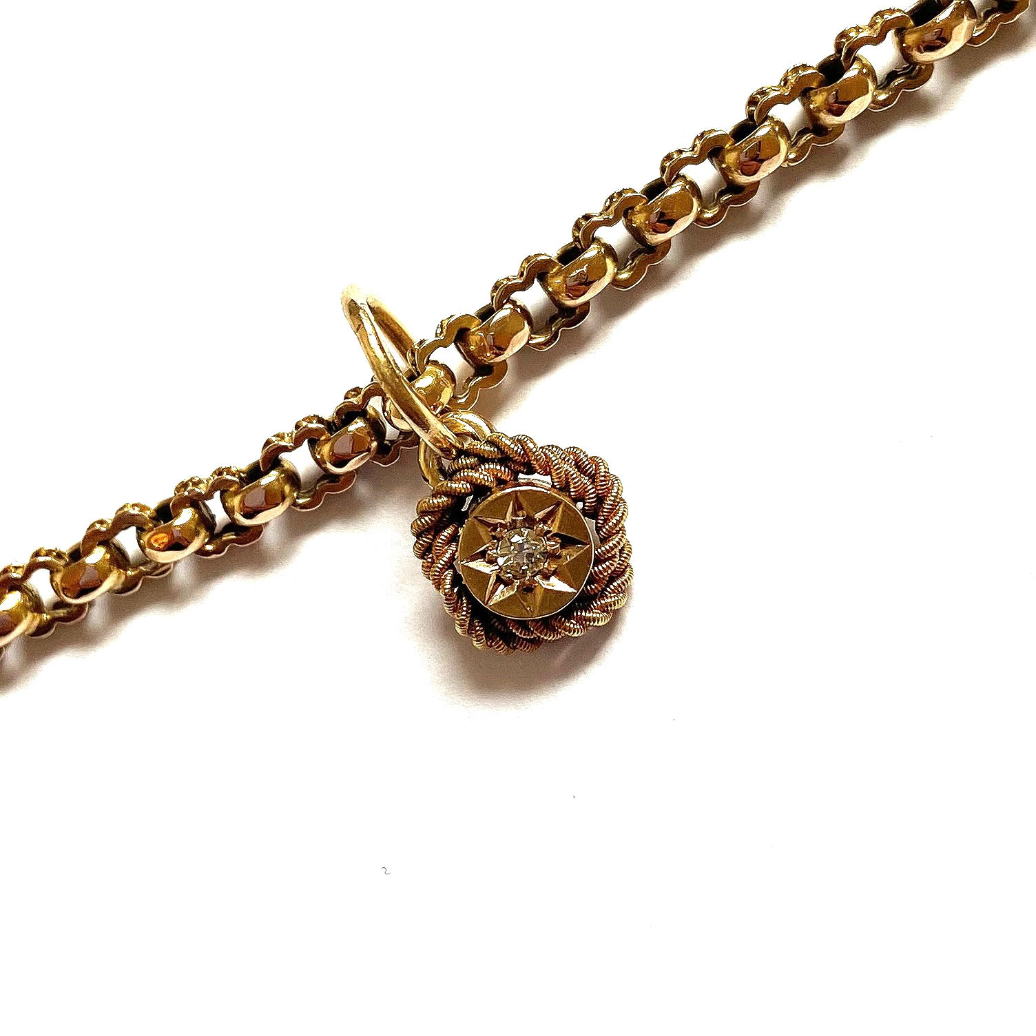 Tiny Victorian diamond pendant