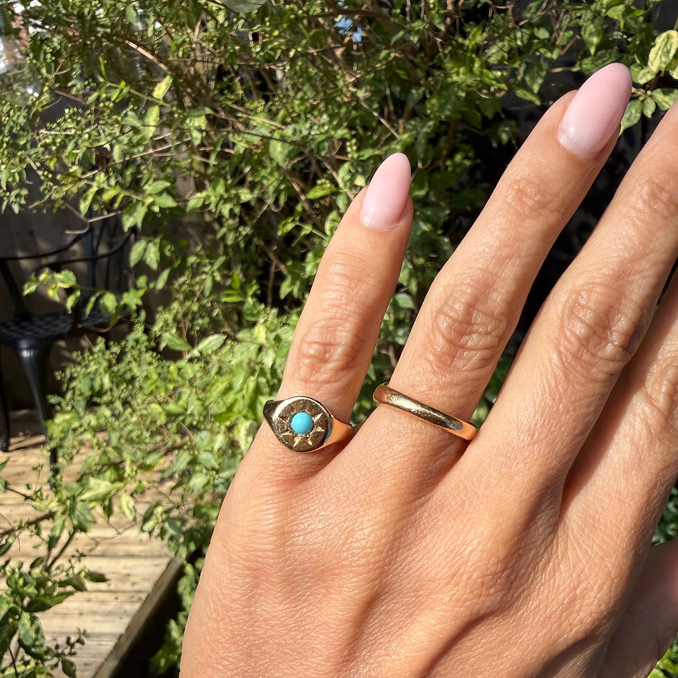 Thumbnail: Perfect high carat pinky ring Birmingham 1858