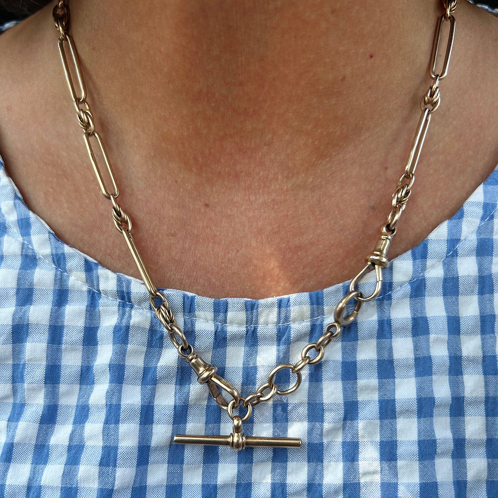Thumbnail: Superb antique watch chain