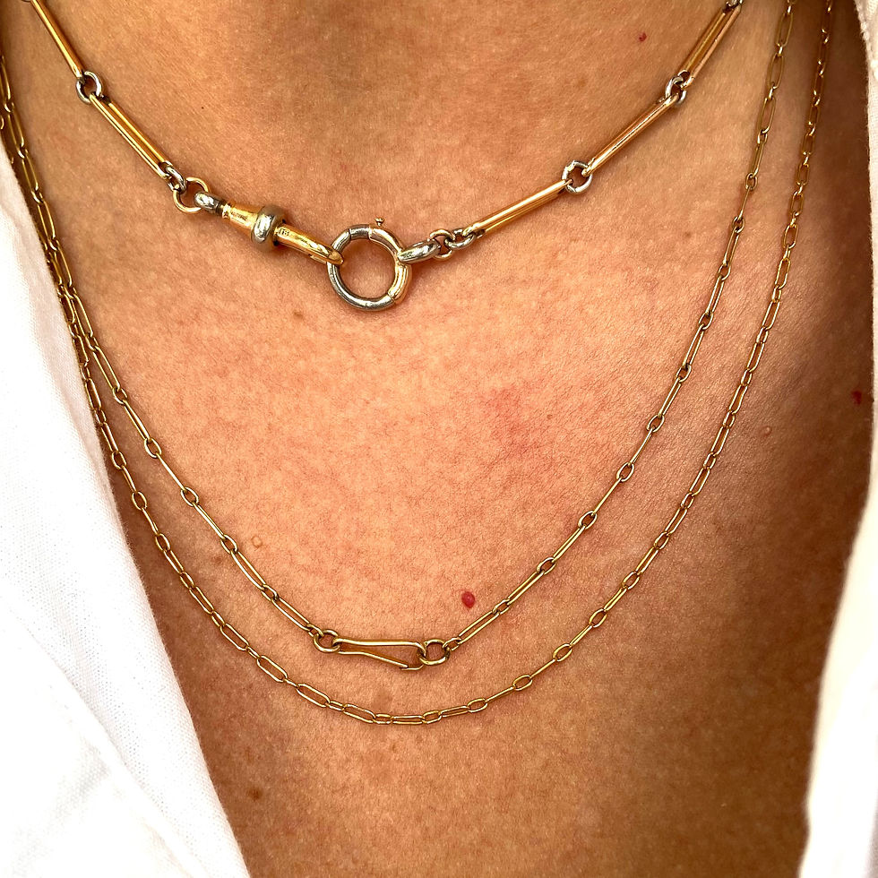 Thumbnail: Antique fetter link with bolt clasp 