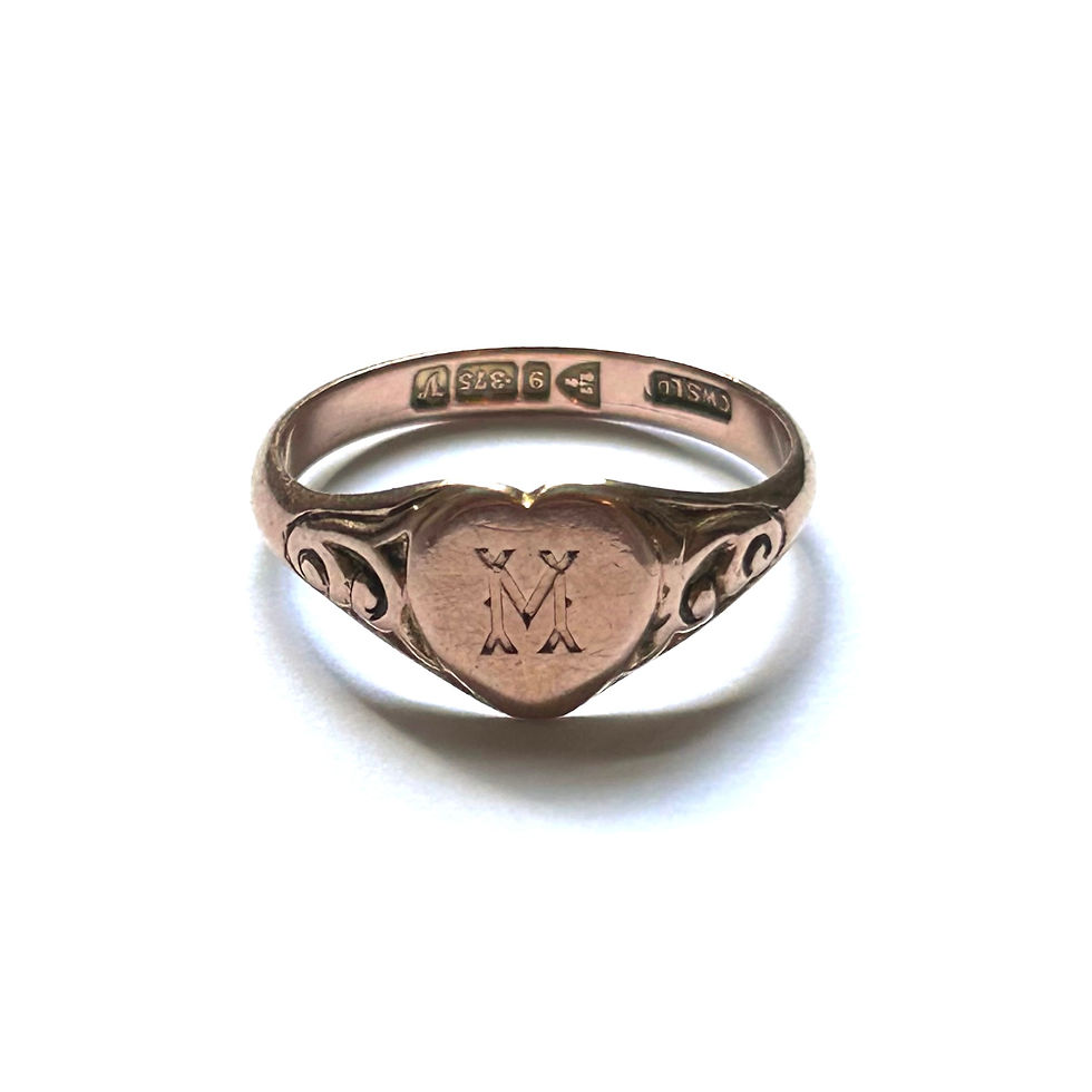 Thumbnail: Chester 1921 'M' signet ring