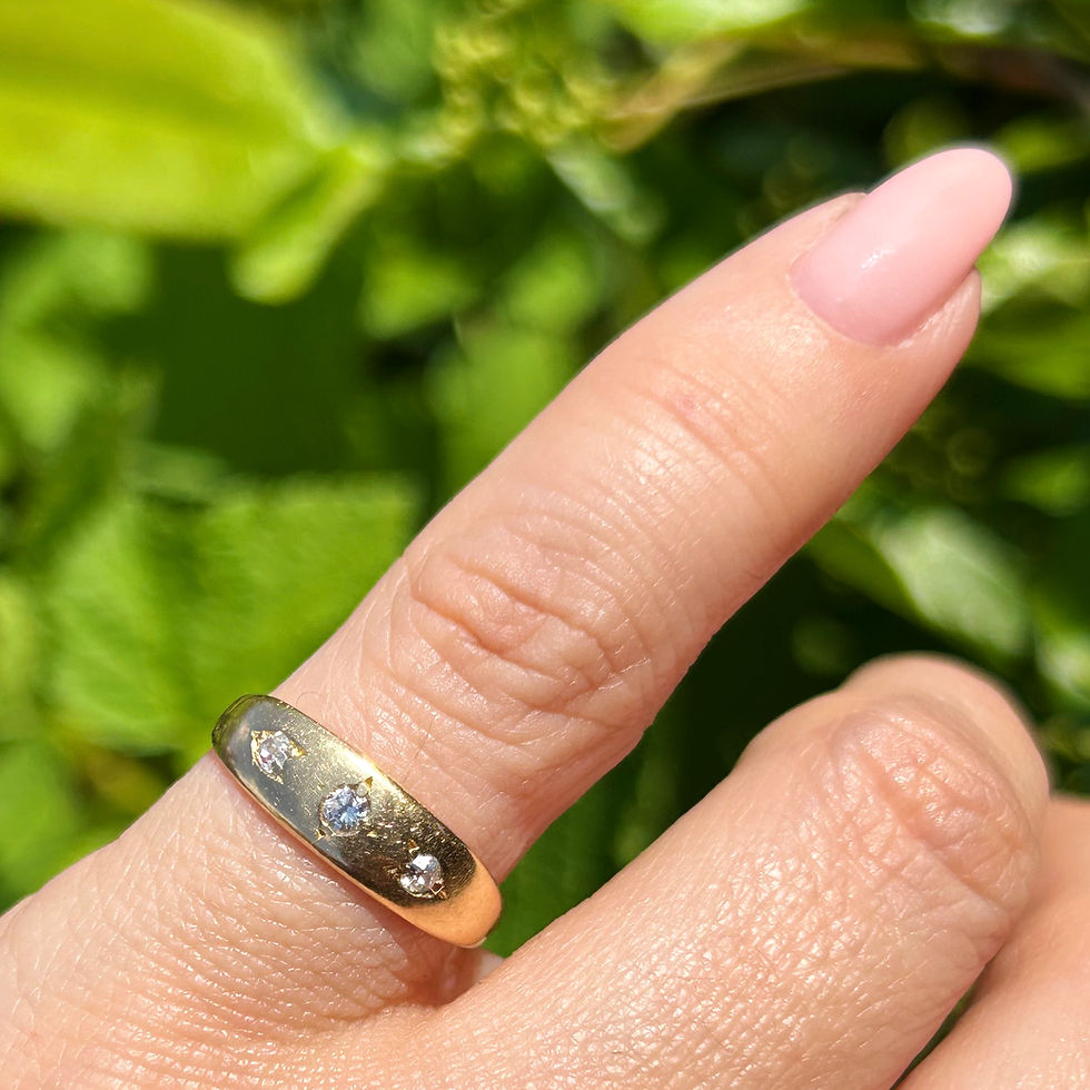 Sweet antique diamond band