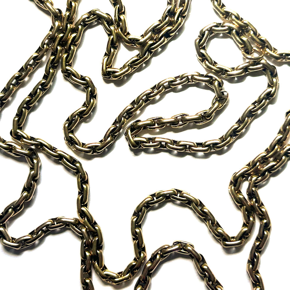 Thumbnail: Victorian guard chain with bolt clasp
