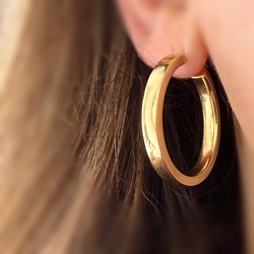 Thumbnail: Large vintage hoops