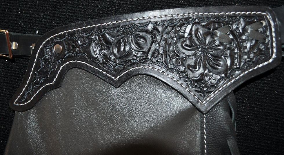Thumbnail: Custom Made Leather Rodeo Queen/Rodeo Princess Chaps