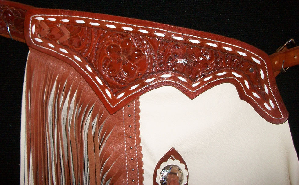 Thumbnail: Custom Made Leather Show Chinks