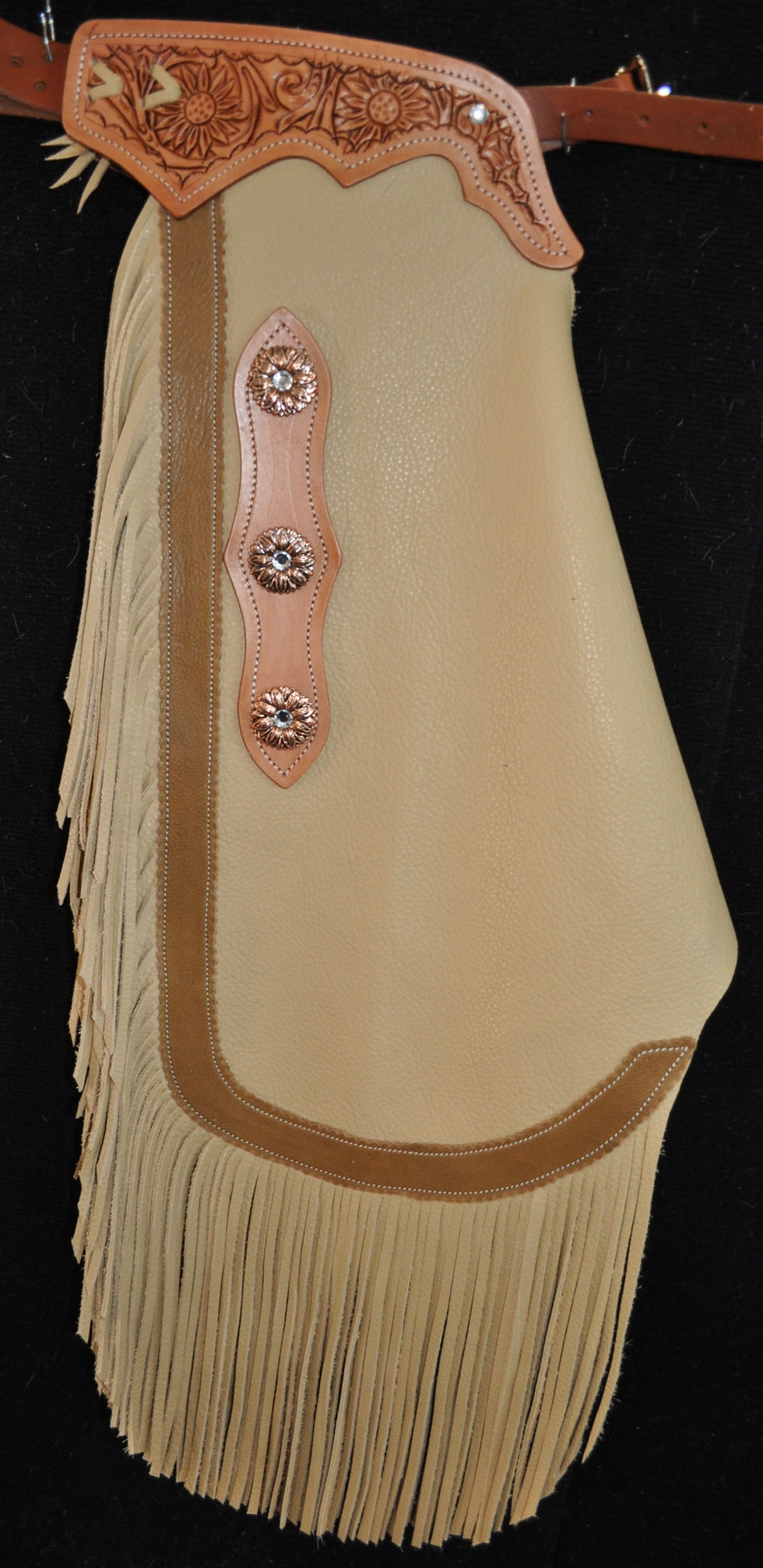 Custom Made Leather Chinks/ Buckskin
