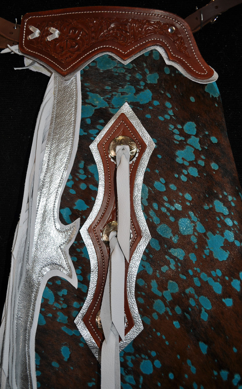 Thumbnail: Custom Made Leather Rodeo Queen/Rodeo Princess Chaps