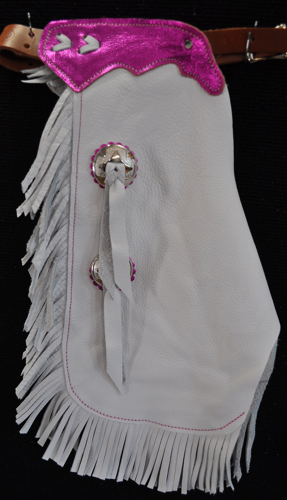 Custom Made Leather Kid's Chinks/Size 2T