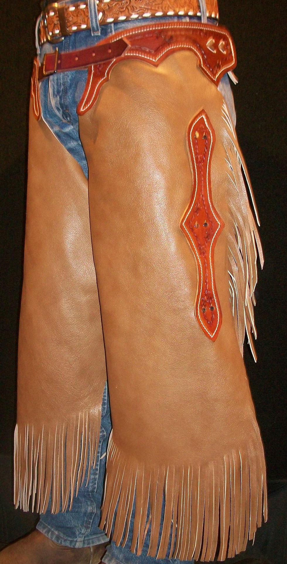 Custom Made Leather Chinks