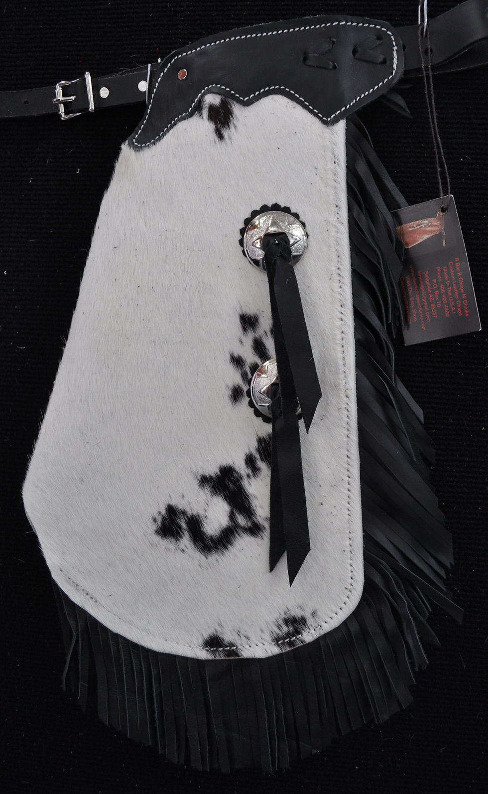 Custom Made Leather Kid's Chinks/Size 5/6