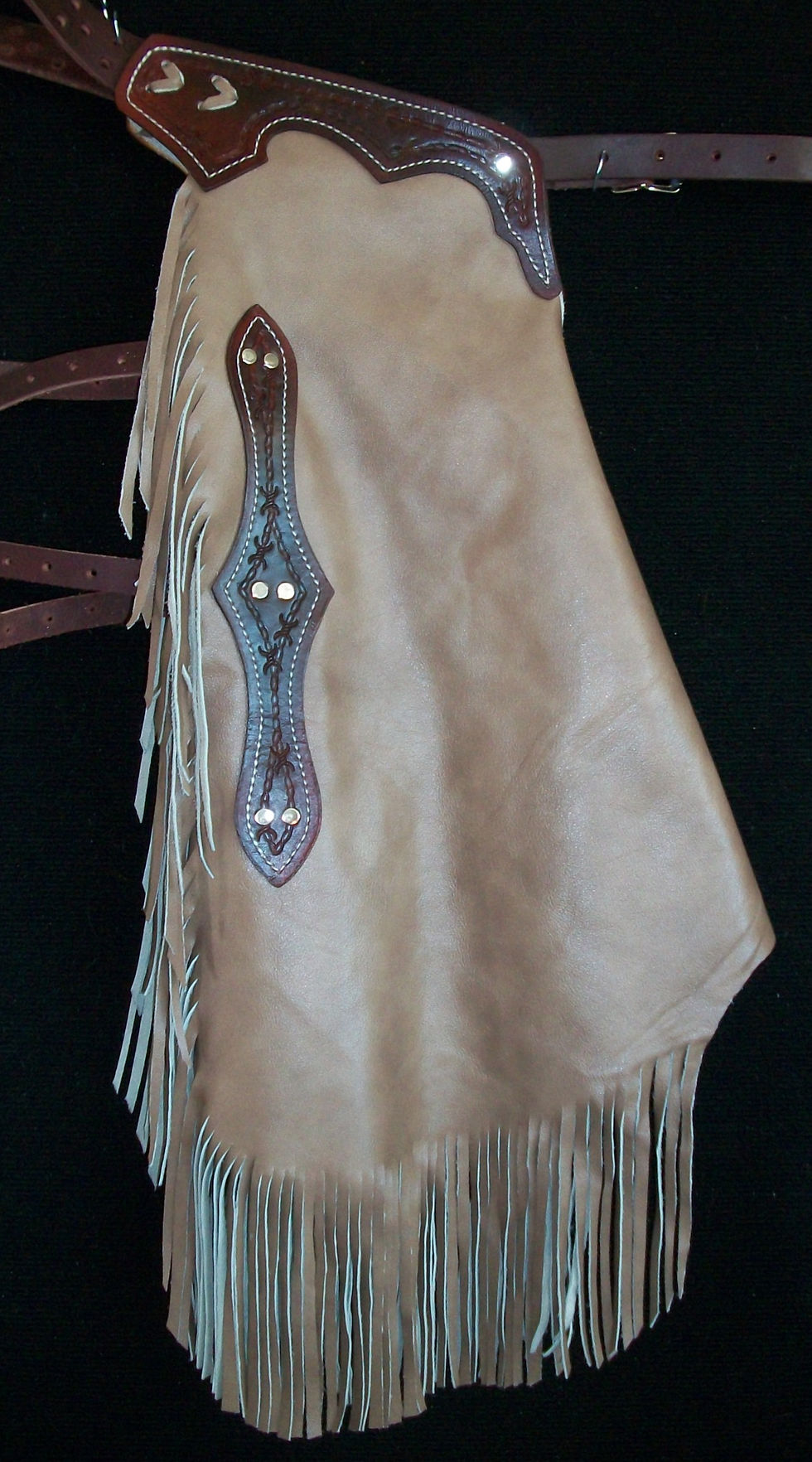 Custom Made Leather Chinks/Distressed