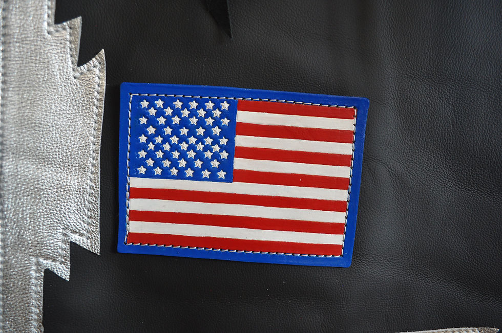 Thumbnail: Custom Made Kid's Rodeo Chaps/Patriotic Chaps