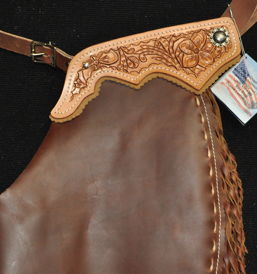 Thumbnail: Custom Made Leather Shotgun Chaps