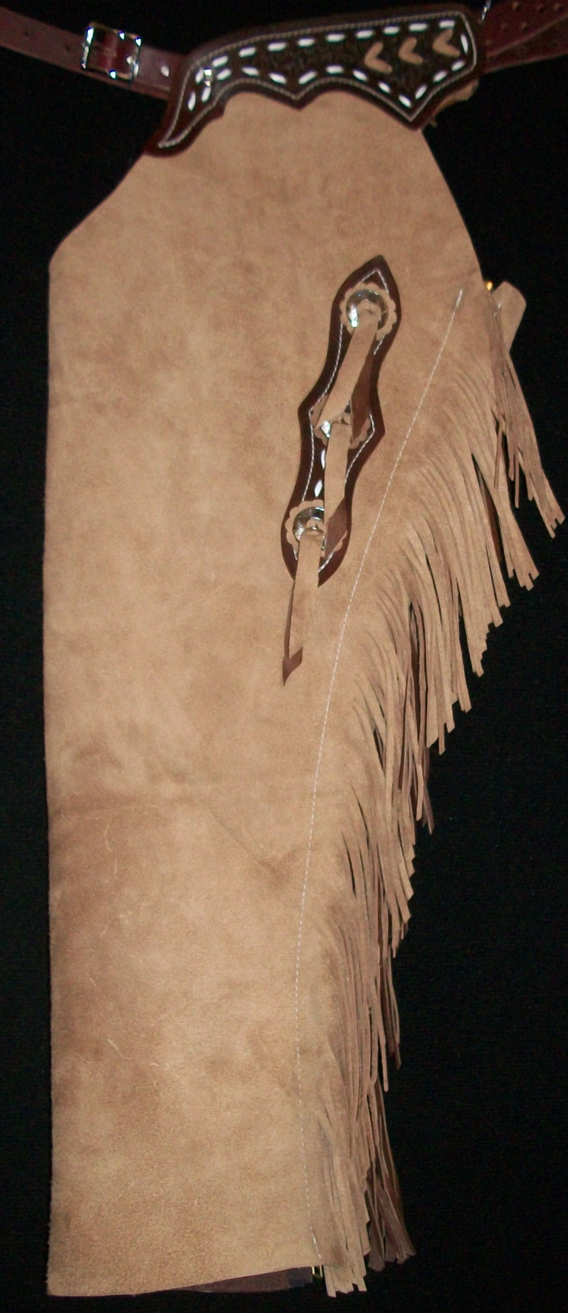 Custom Made Leather Shotgun Chaps/Buckskin