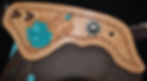 Thumbnail: Custom Made Leather Chinks/Turquoise