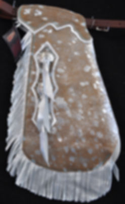 Custom Made Acid Wash Kid's Chinks/Size 7/8