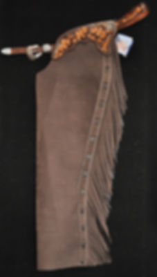 Custom Made Leather Shotgun Chaps/Rough Out