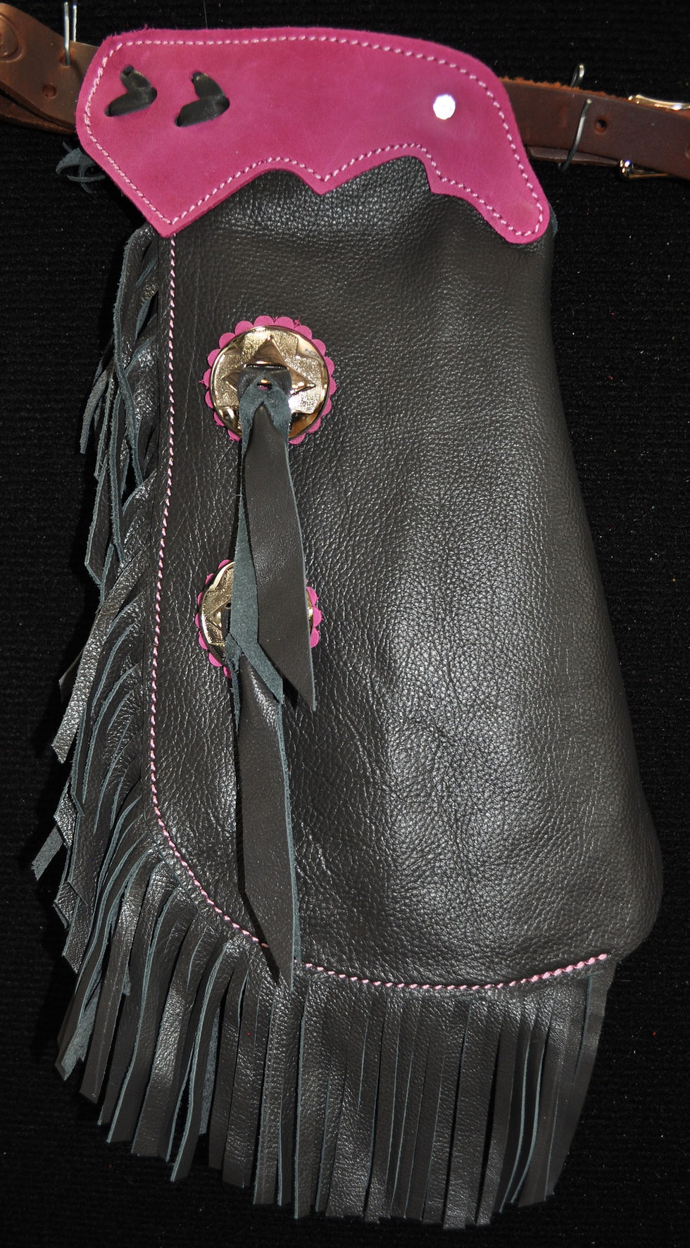 Custom Made Leather Kid's Chinks/Size 2T/ 3/4T