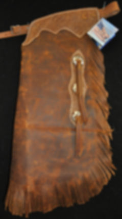 Custom Made Leather Kid's Chinks