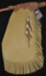 Thumbnail: Custom Made Leather Kid's Chinks/Size 5/6