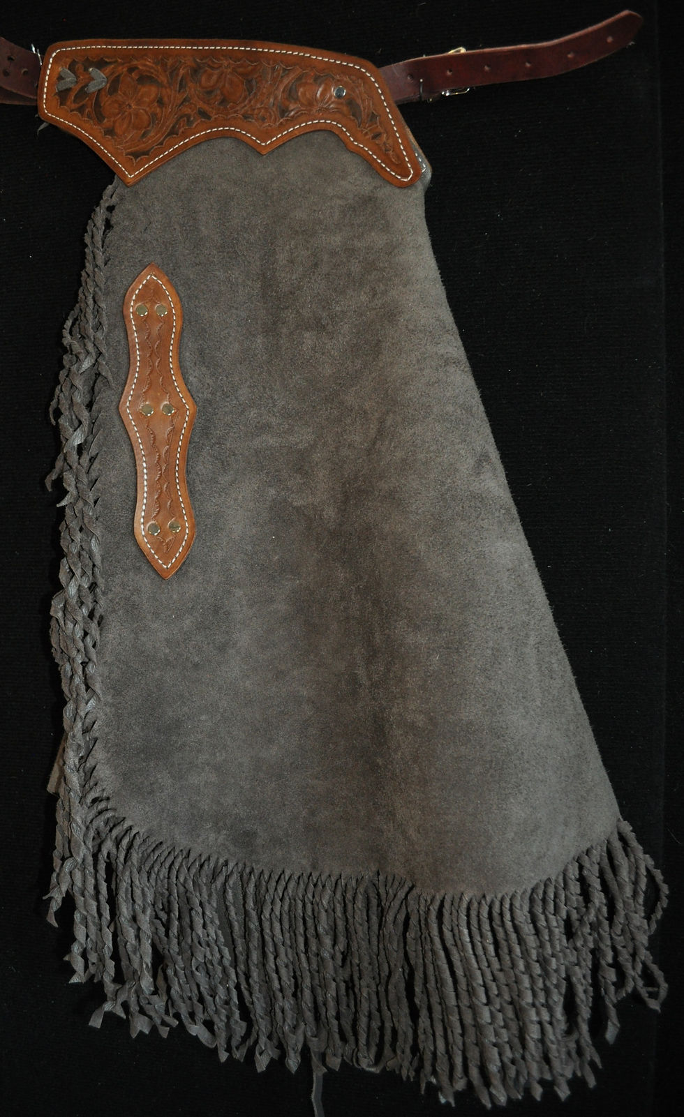 Custom Made Leather Chinks/ Twisted Fringe