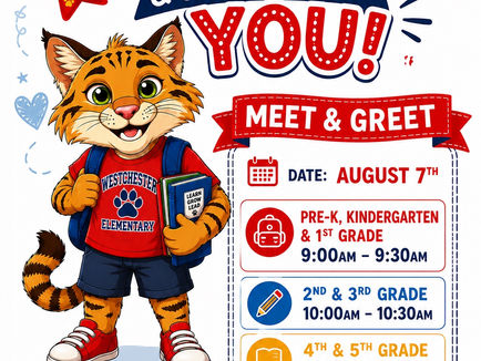 Teacher Meet & Greet Is Almost Here! We're Excited to Meet You - Find Your Grade Level's Date & Time Here!