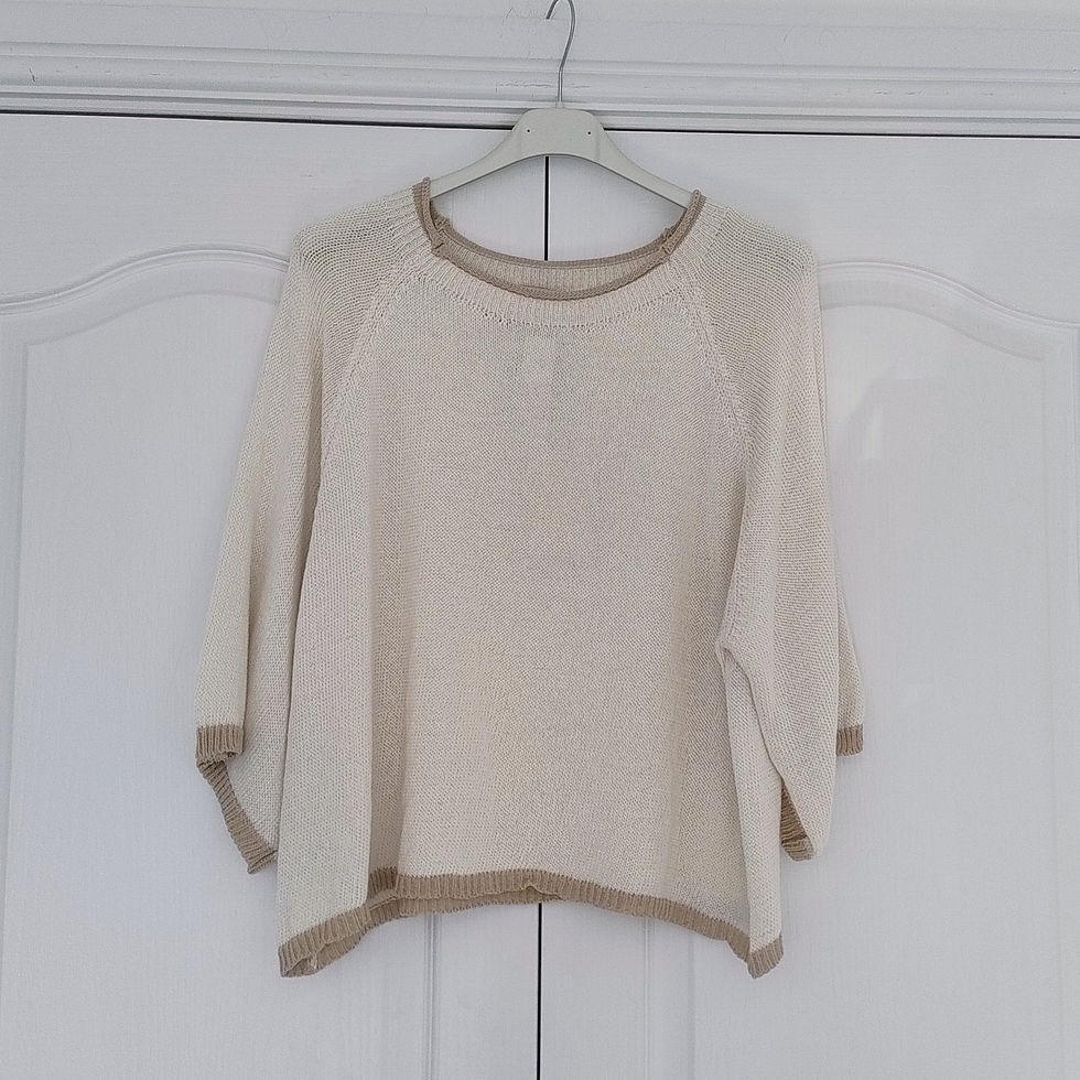 Thumbnail: Short Sleeve Cotton Jumper